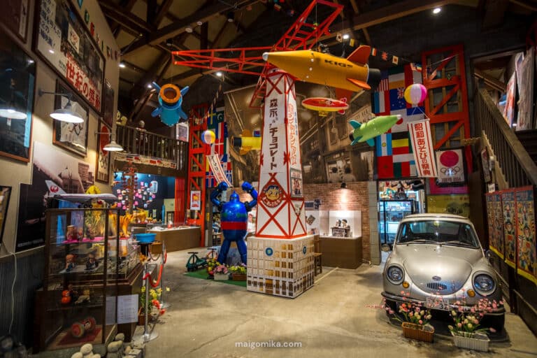 inside the Showa no Machi museum with retro Japanese toys and other nostalgic vintage items in Japan